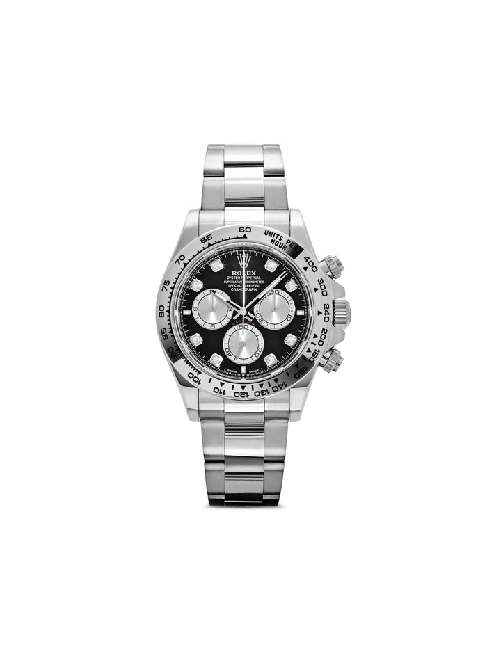 Rolx Cosmograph Daytona, Stainless Steel, Black Dial with Silver Subdials