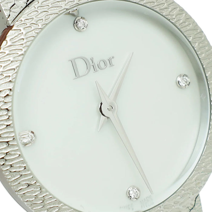 Dioor "La D de Dioor" Diamond Stainless Steel Ladies Watch