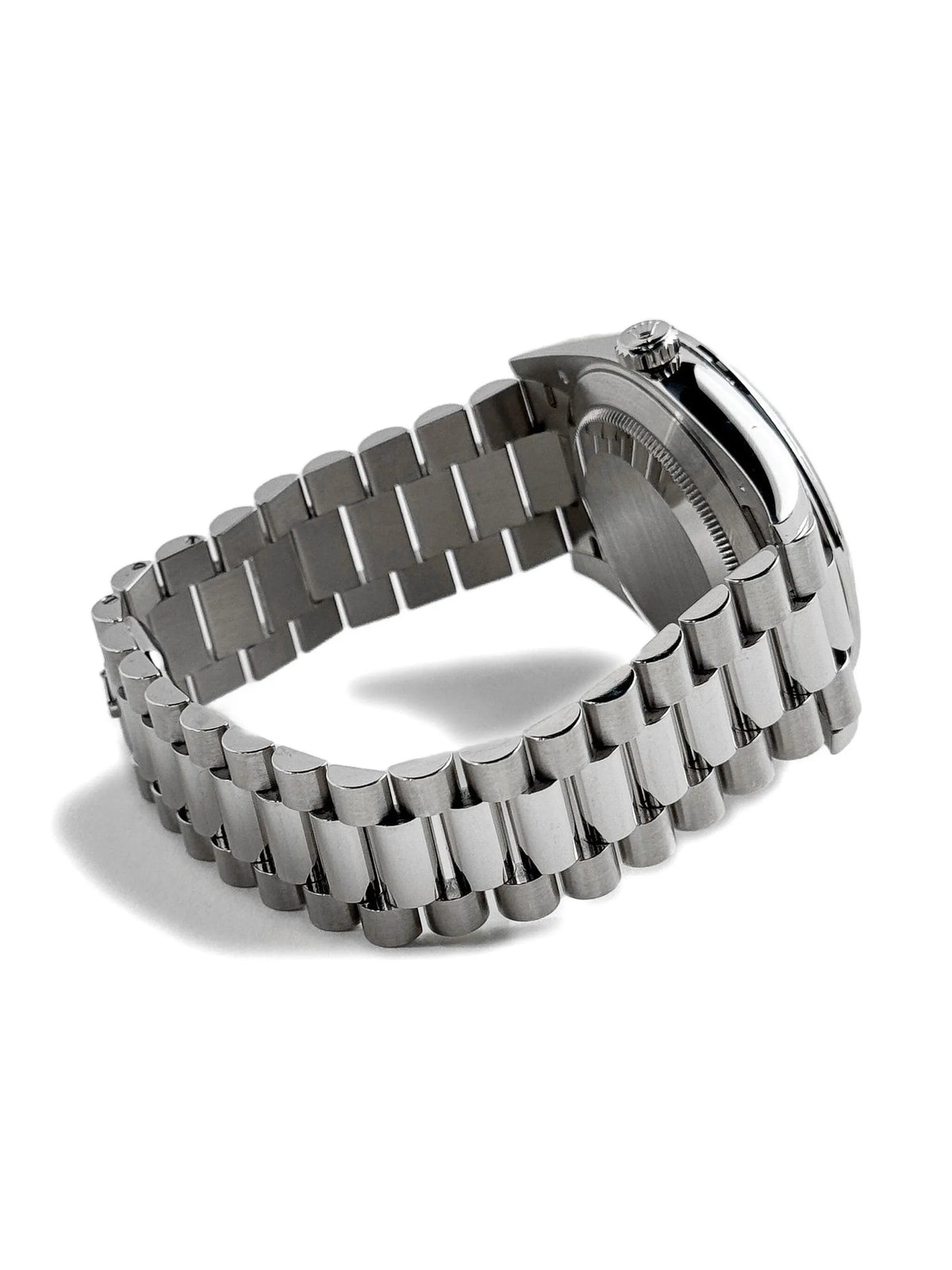 Rolx Day-Date 40 – Ice Blue Dial, Fluted Bezel, President Bracelet