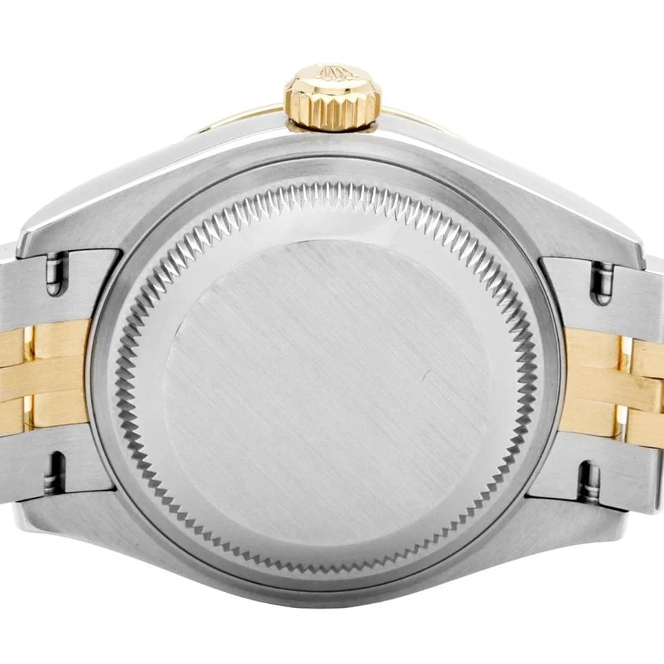 Rolx Lady-Datejust Two-Tone Diamond Bezel Mother-of-Pearl Watch