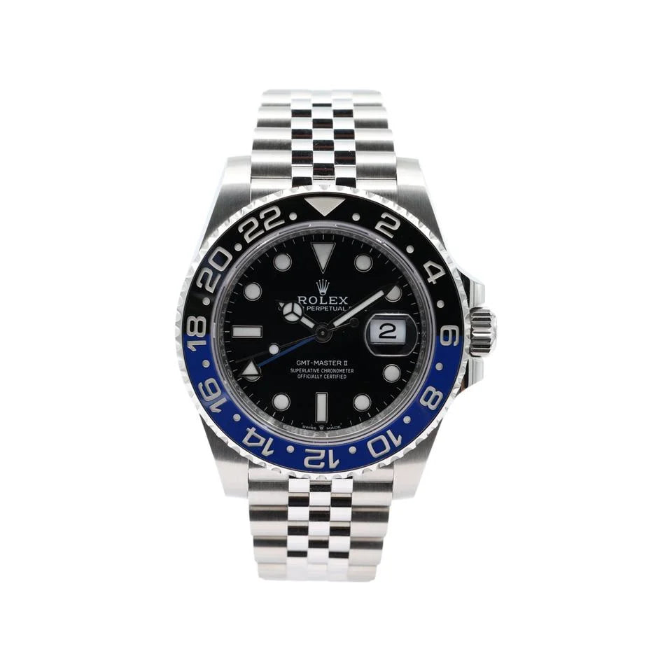 Rolx GMT-Master II 40 "Batman" – Oystersteel, Black Dial, Black and Blue Cerachrom Bezel, Jubilee Bracelet