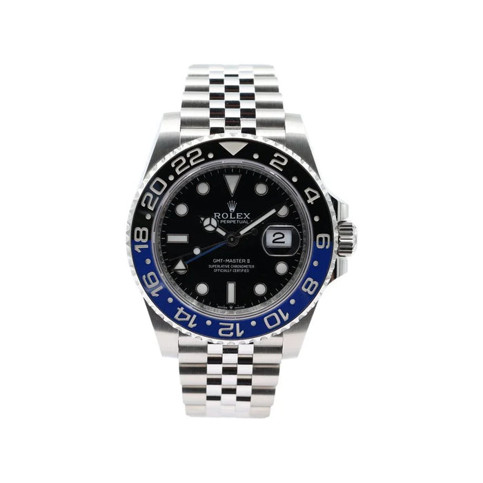 Rolx GMT-Master II 40 "Batman" – Oystersteel, Black Dial, Black and Blue Cerachrom Bezel, Jubilee Bracelet