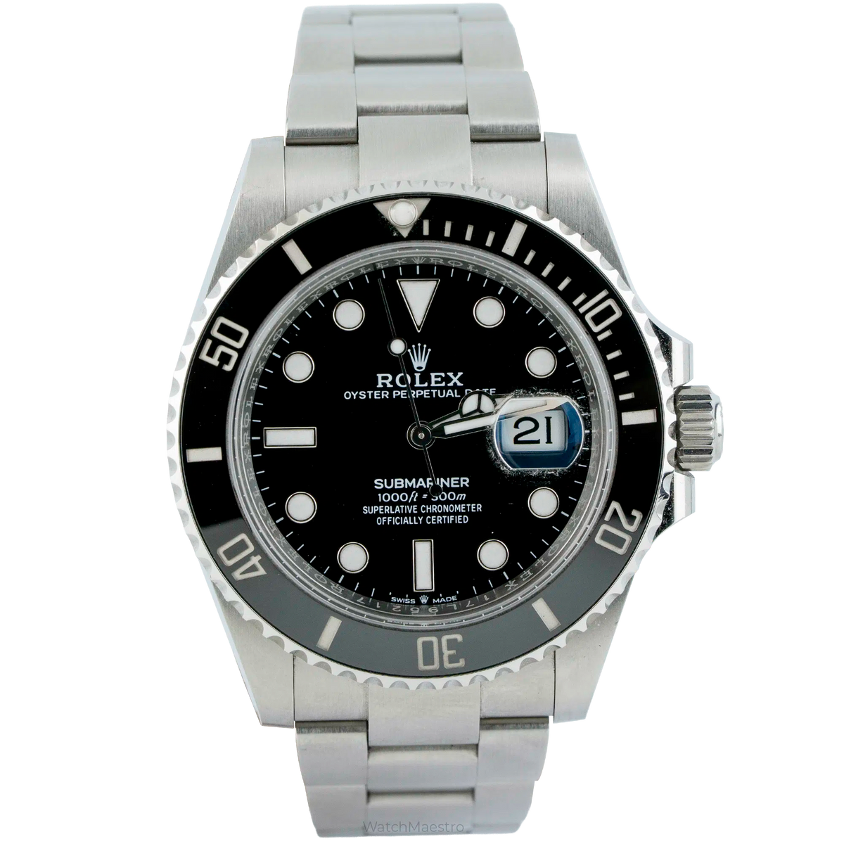 Rolx Submariner Date 41 – Oystersteel, Black Dial, Black Cerachrom Bezel, Oyster Bracelet