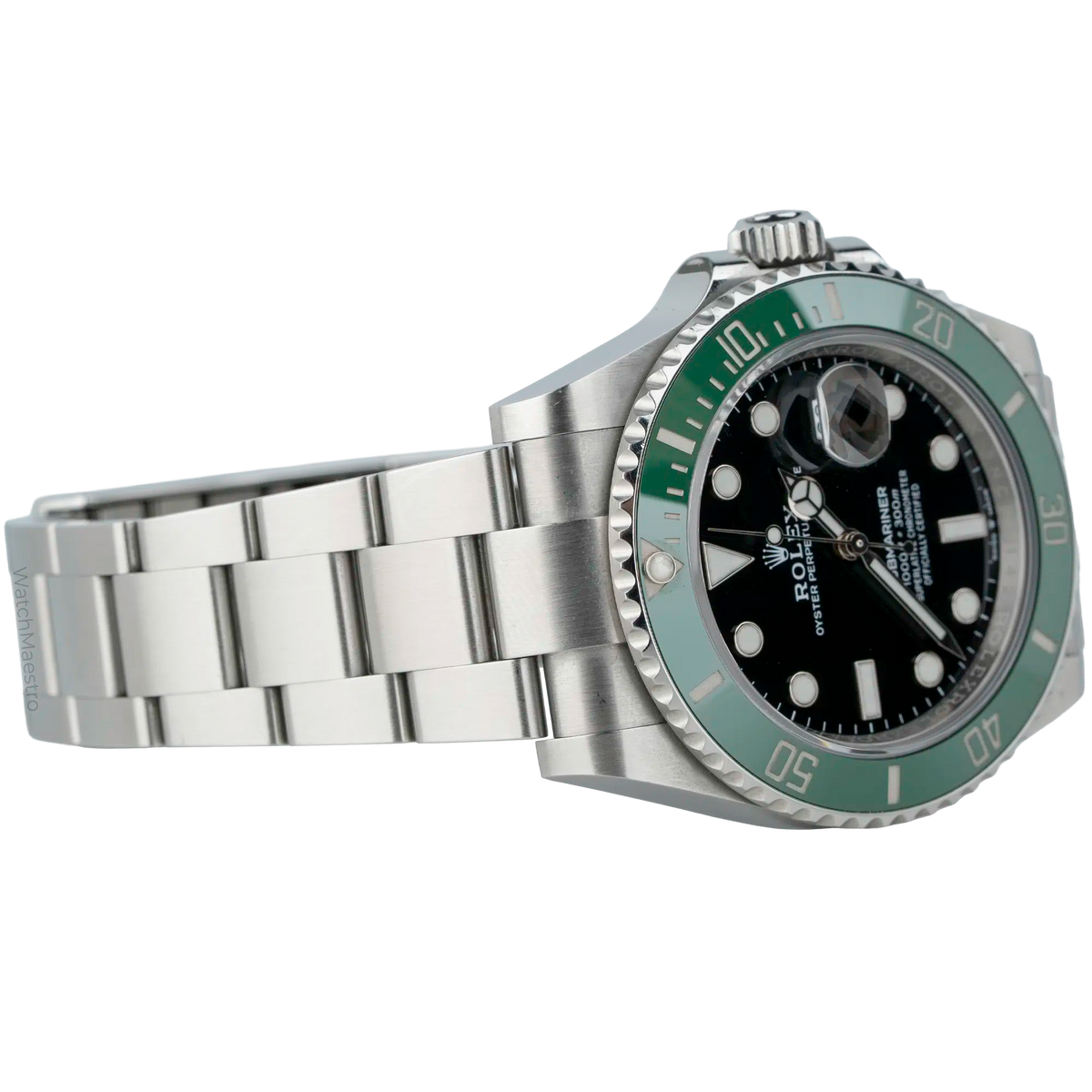 Rolx Submariner Date 41 ( Starbucks ) – Oystersteel, Black Dial, Green Cerachrom Bezel, Oyster Bracelet