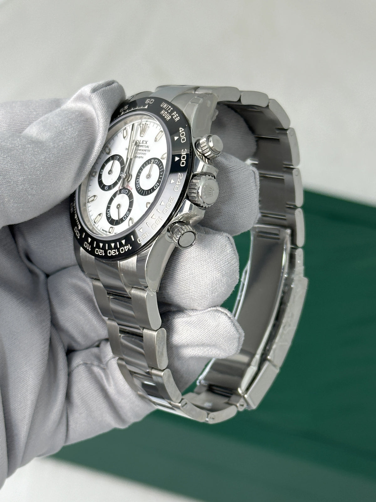 Rolx Cosmograph Daytona Stainless Steel White Dial Watch