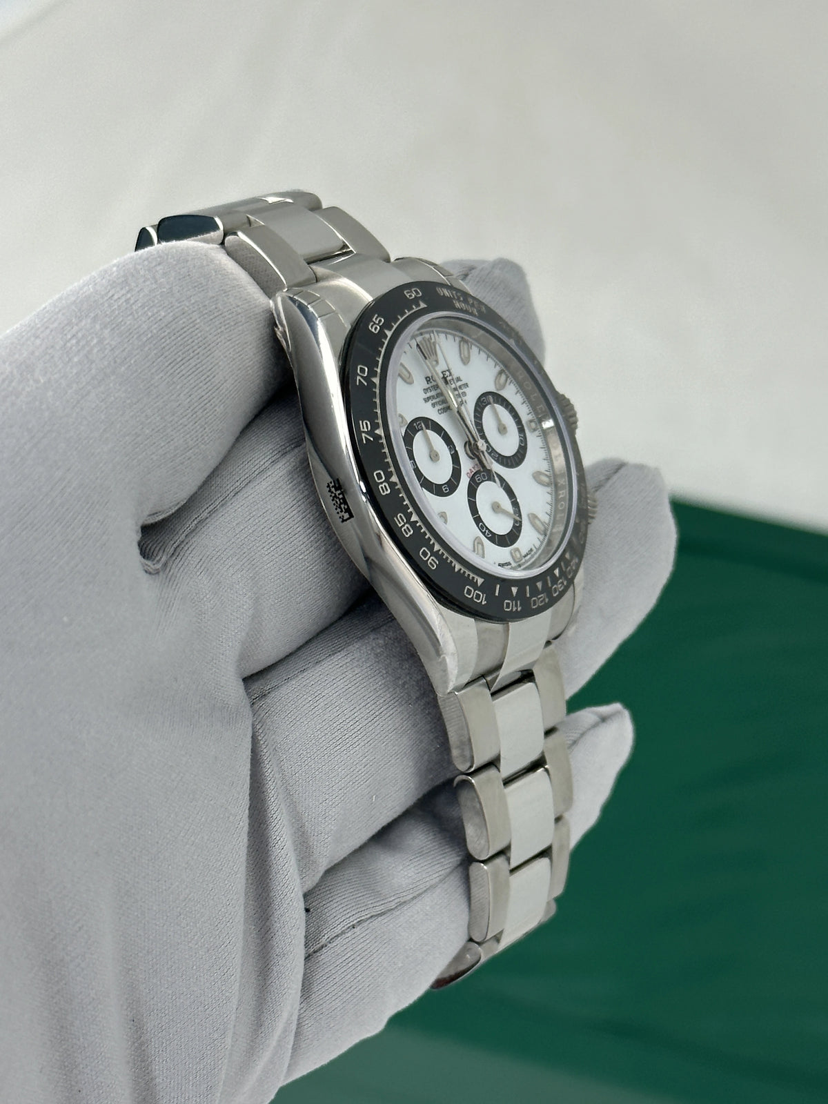 Rolx Cosmograph Daytona Stainless Steel White Dial Watch